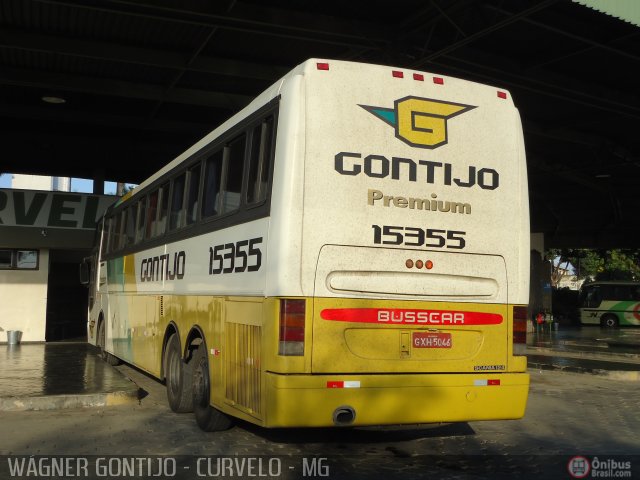 Empresa Gontijo de Transportes 15355 na cidade de Curvelo, Minas Gerais, Brasil, por Wagner Gontijo Várzea da Palma-mg. Número da foto: #418794.