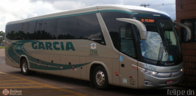 Viação Garcia 7256 na cidade de Cascavel, Paraná, Brasil, por Felipe  Dn. Número da foto: #420099.