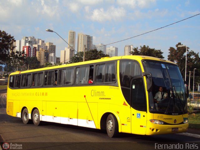 Viação Itapemirim 8103 na cidade de Ribeirão Preto, São Paulo, Brasil, por Fernando Reis. Número da foto: #419458.