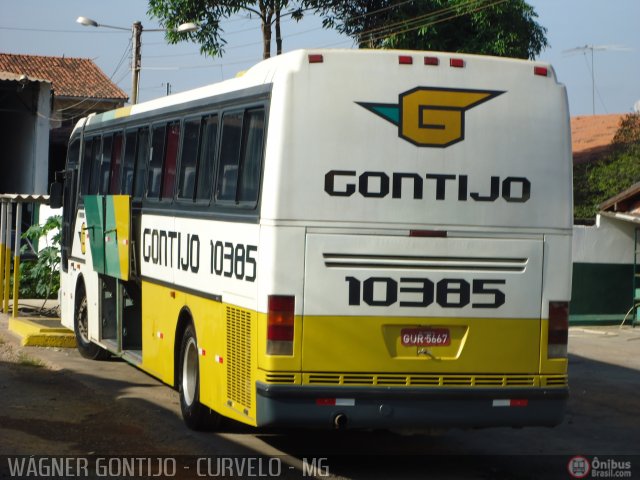 Empresa Gontijo de Transportes 10385 na cidade de Curvelo, Minas Gerais, Brasil, por Wagner Gontijo Várzea da Palma-mg. Número da foto: #419847.