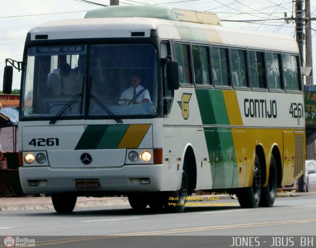 Empresa Gontijo de Transportes 4261 na cidade de Teresina, Piauí, Brasil, por Jones Bh. ID da foto: 421378.