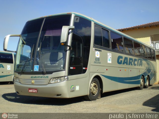 Viação Garcia 6518 na cidade de Paranacity, Paraná, Brasil, por Paulo J. S. Ferre. Número da foto: #422273.