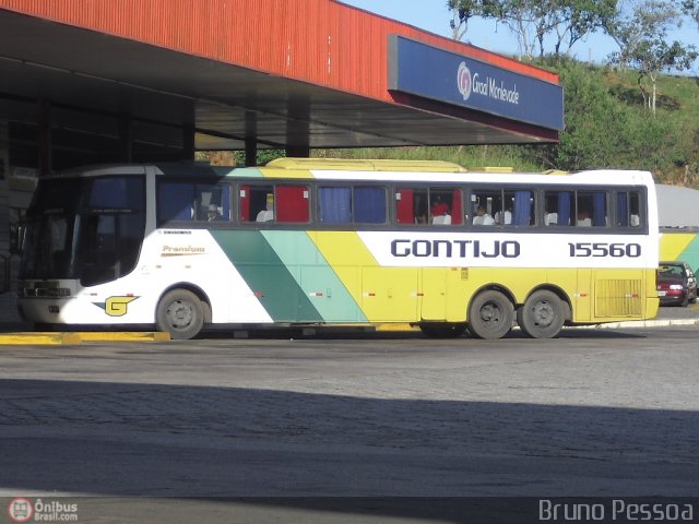 Empresa Gontijo de Transportes 15560 na cidade de João Monlevade, Minas Gerais, Brasil, por Bruno Pessoa e Pessoa. ID da foto: 421731.