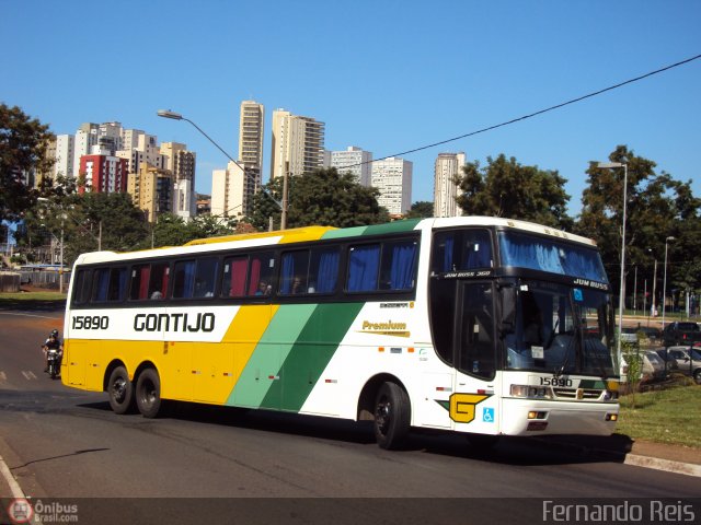 Empresa Gontijo de Transportes 15890 na cidade de Ribeirão Preto, São Paulo, Brasil, por Fernando Reis. Número da foto: #402728.