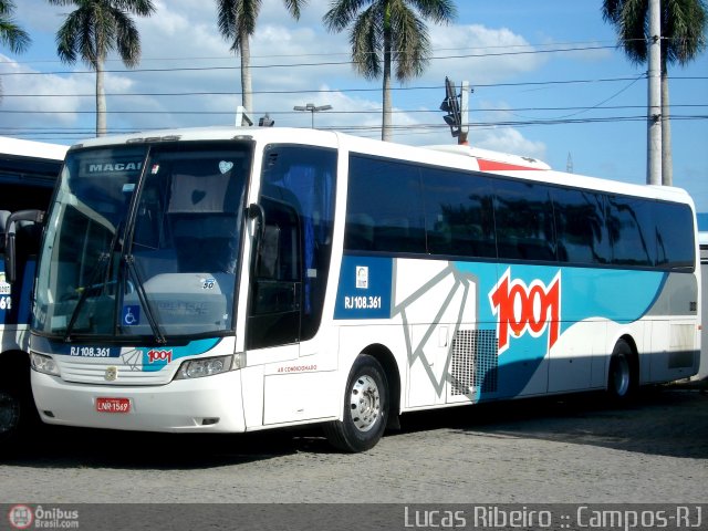 Auto Viação 1001 RJ 108.361 na cidade de Campos dos Goytacazes, Rio de Janeiro, Brasil, por Lucas  Ribeiro. Número da foto: #423695.