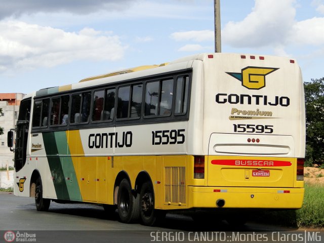 Empresa Gontijo de Transportes 15595 na cidade de Montes Claros, Minas Gerais, Brasil, por Sérgio Augusto Braga Canuto. Número da foto: #423798.