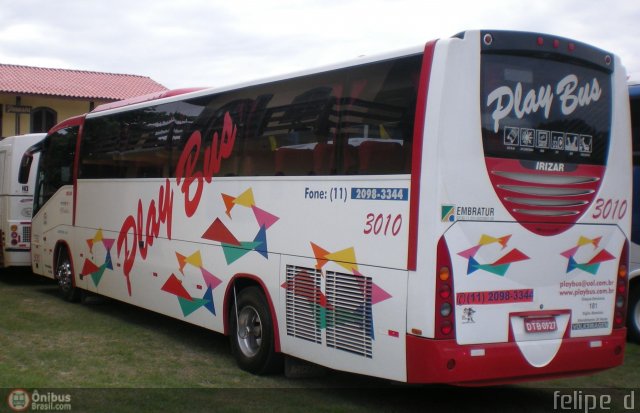Play Bus Turismo 3010 na cidade de Pontal do Paraná, Paraná, Brasil, por Felipe  Dn. Número da foto: #423808.