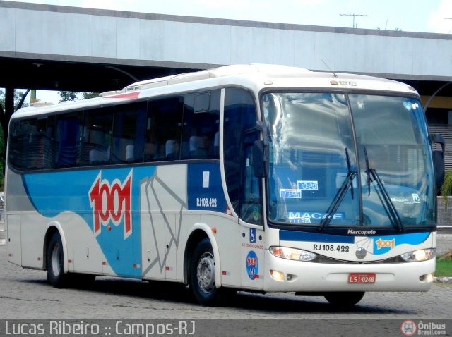 Auto Viação 1001 RJ 108.422 na cidade de Campos dos Goytacazes, Rio de Janeiro, Brasil, por Lucas  Ribeiro. Número da foto: #424641.