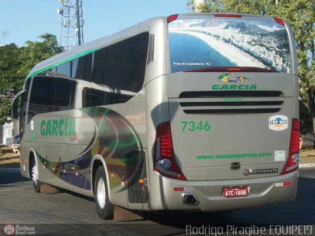 Viação Garcia 7346 na cidade de São Paulo, São Paulo, Brasil, por Rodrigo Piragibe. Número da foto: #427631.