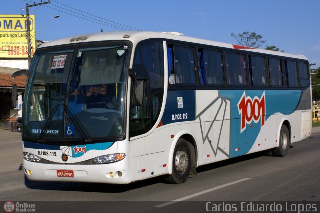 Auto Viação 1001 RJ 108.112 na cidade de Maricá, Rio de Janeiro, Brasil, por Carlos Eduardo Lopes. ID da foto: 427246.