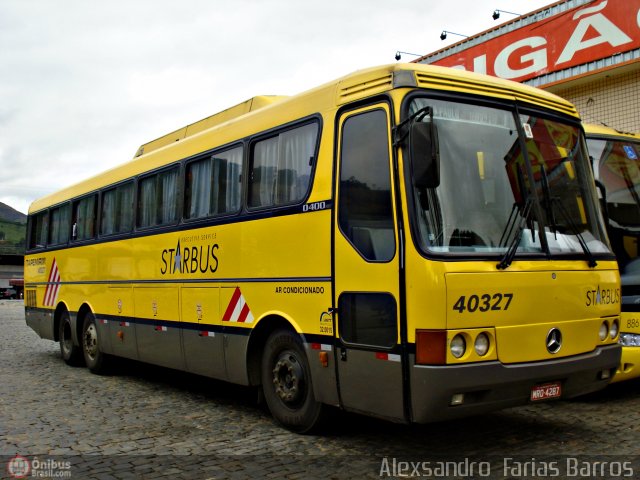 Viação Itapemirim 40327 na cidade de Manhuaçu, Minas Gerais, Brasil, por Alexsandro  Farias Barros. Número da foto: #427845.