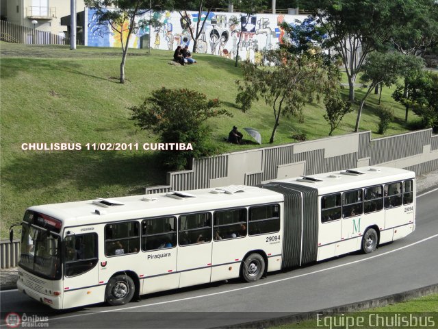 Viação Piraquara 29094 na cidade de Curitiba, Paraná, Brasil, por Paulo Roberto Chulis. Número da foto: #429958.