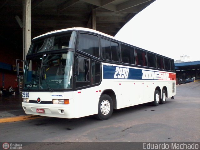 Unesul de Transportes 2990 na cidade de Porto Alegre, Rio Grande do Sul, Brasil, por Eduardo Machado. Número da foto: #431110.