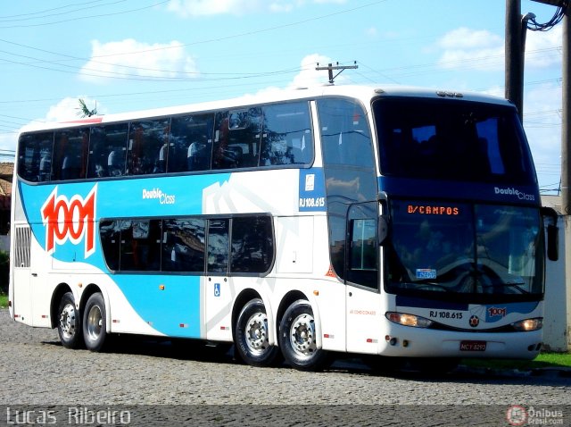 Auto Viação 1001 RJ 108.615 na cidade de Campos dos Goytacazes, Rio de Janeiro, Brasil, por Lucas  Ribeiro. Número da foto: #432021.