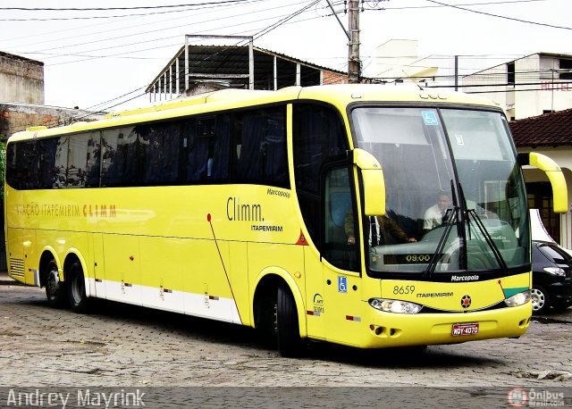 Viação Itapemirim 8659 na cidade de Guarapari, Espírito Santo, Brasil, por Andrey Gustavo. ID da foto: 432348.