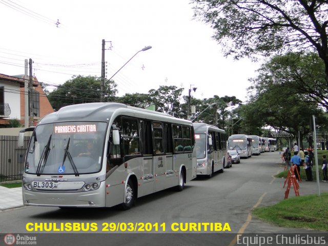 Transporte Coletivo Glória BL303 na cidade de Curitiba, Paraná, Brasil, por Paulo Roberto Chulis. Número da foto: #432404.