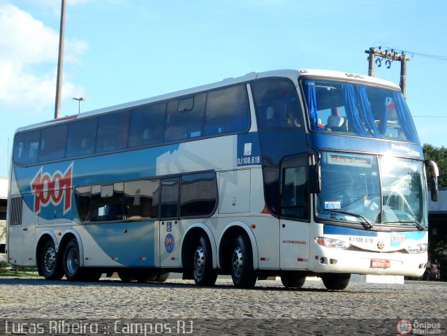 Auto Viação 1001 RJ 108.618 na cidade de Campos dos Goytacazes, Rio de Janeiro, Brasil, por Lucas  Ribeiro. Número da foto: #432954.
