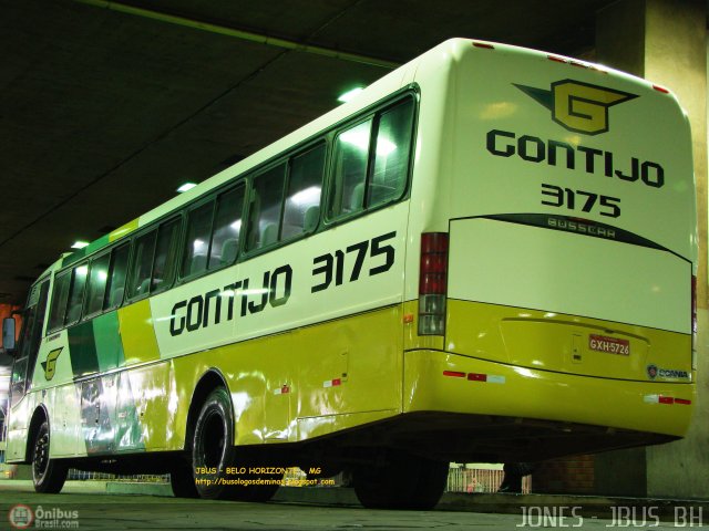 Empresa Gontijo de Transportes 3175 na cidade de Belo Horizonte, Minas Gerais, Brasil, por Jones Bh. ID da foto: 432877.