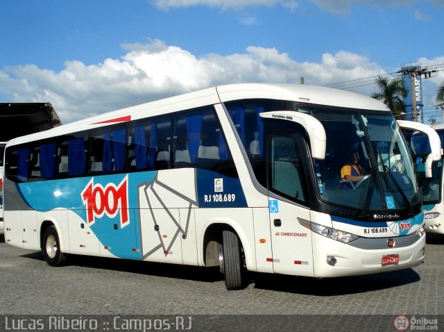 Auto Viação 1001 RJ 108.689 na cidade de Campos dos Goytacazes, Rio de Janeiro, Brasil, por Lucas  Ribeiro. Número da foto: #432918.