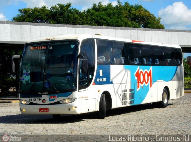 Auto Viação 1001 RJ 108.754 na cidade de Campos dos Goytacazes, Rio de Janeiro, Brasil, por Lucas  Ribeiro. ID da foto: 432927.