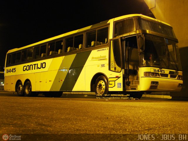 Empresa Gontijo de Transportes 11445 na cidade de Belo Horizonte, Minas Gerais, Brasil, por Jones Bh. ID da foto: 432880.