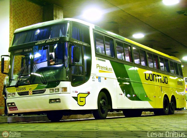 Empresa Gontijo de Transportes 15555 na cidade de Belo Horizonte, Minas Gerais, Brasil, por César Ônibus. ID da foto: 433288.