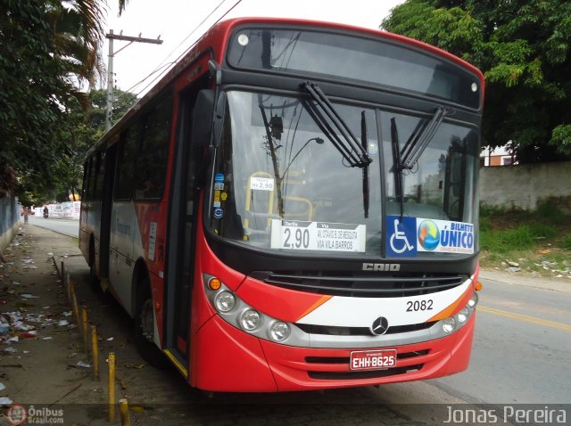 Empresa de Ônibus Vila Galvão 2082 na cidade de Guarulhos, São Paulo, Brasil, por Jonas Pereira. Número da foto: #432930.