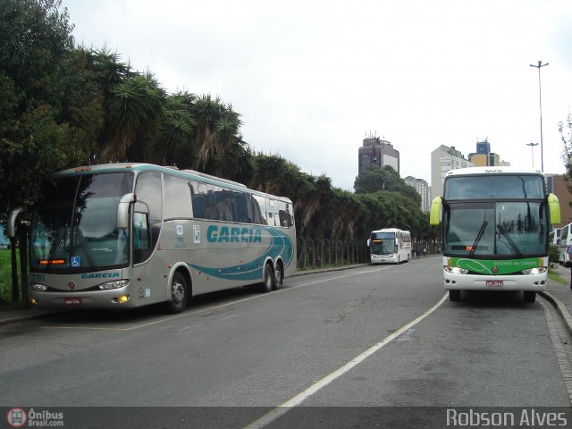 Viação Garcia 7191 na cidade de Curitiba, Paraná, Brasil, por Robson Alves. ID da foto: 434988.