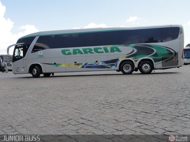 Viação Garcia 7866 na cidade de Curitiba, Paraná, Brasil, por JUNIOR JUNIOR. Número da foto: #403628.