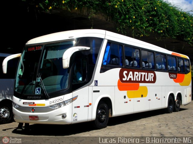 Saritur - Santa Rita Transporte Urbano e Rodoviário 24220 na cidade de Belo Horizonte, Minas Gerais, Brasil, por Lucas  Ribeiro. ID da foto: 404122.