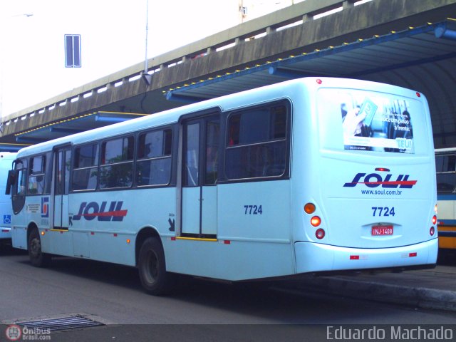 SOUL - Sociedade de Ônibus União Ltda. 7724 na cidade de Porto Alegre, Rio Grande do Sul, Brasil, por Eduardo Machado. Número da foto: #403543.