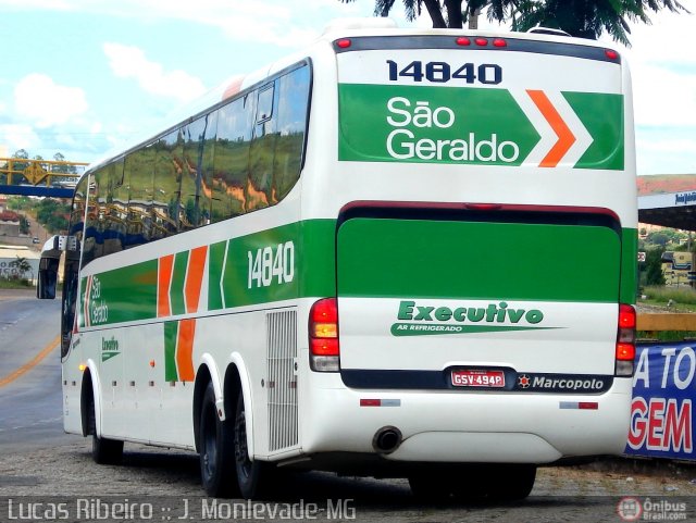 Cia. São Geraldo de Viação 14840 na cidade de João Monlevade, Minas Gerais, Brasil, por Lucas  Ribeiro. Número da foto: #404104.