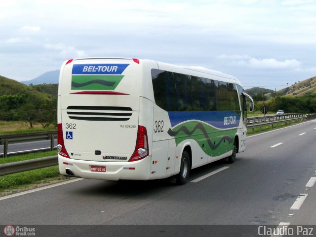 Bel-Tour Transportes e Turismo 362 na cidade de Queimados, Rio de Janeiro, Brasil, por Claudio Paz. Número da foto: #435937.