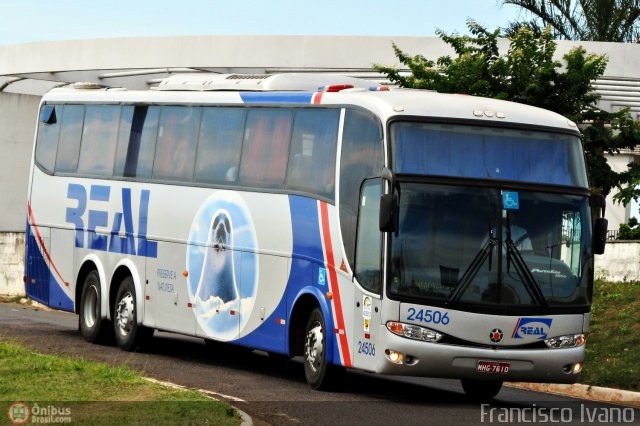 Real Transporte e Turismo 24506 na cidade de Marília, São Paulo, Brasil, por Francisco Ivano. ID da foto: 436626.