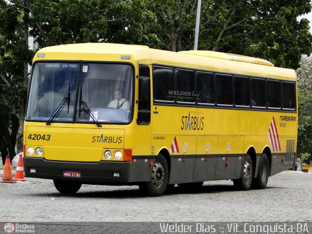 Viação Itapemirim 42043 na cidade de Vitória da Conquista, Bahia, Brasil, por Welder Dias. ID da foto: 406809.