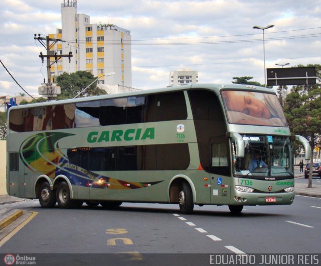 Viação Garcia 7136 na cidade de Sorocaba, São Paulo, Brasil, por EDUARDO - SOROCABUS. Número da foto: #407595.