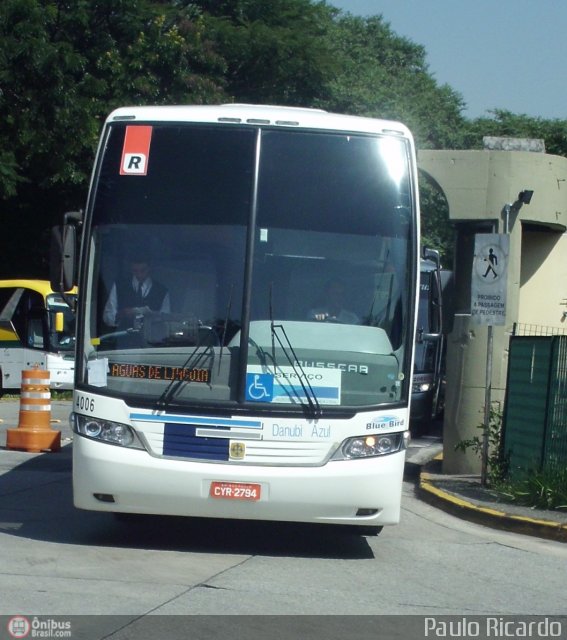 VIDA - Viação Danúbio Azul 4006 na cidade de São Paulo, São Paulo, Brasil, por Paulo Ricardo. Número da foto: #408962.