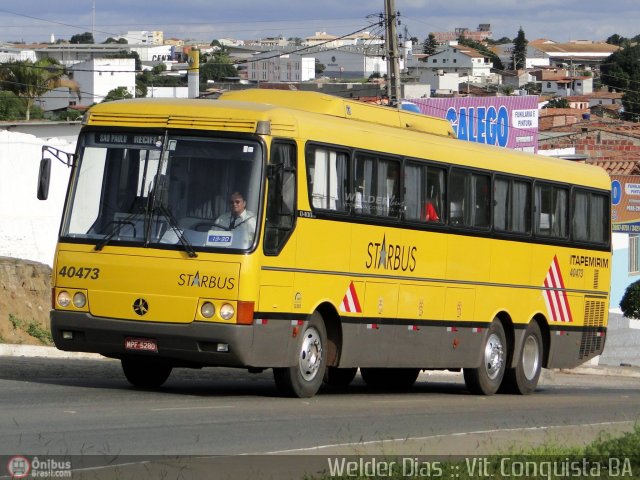 Viação Itapemirim 40473 na cidade de Vitória da Conquista, Bahia, Brasil, por Welder Dias. ID da foto: 408930.