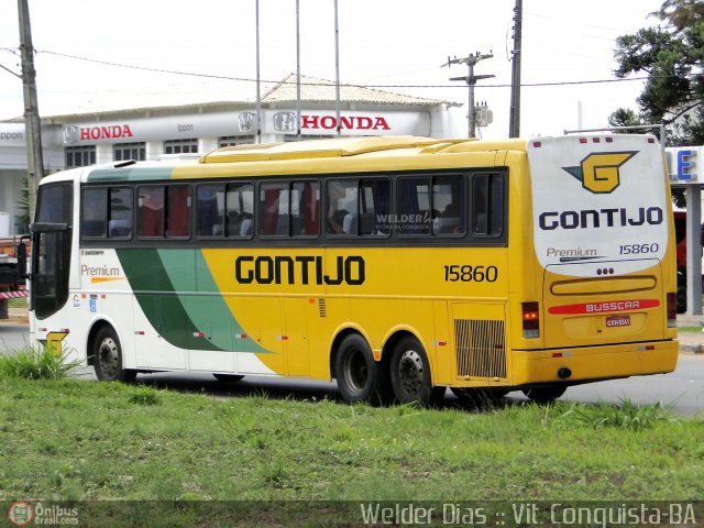 Empresa Gontijo de Transportes 15860 na cidade de Vitória da Conquista, Bahia, Brasil, por Welder Dias. ID da foto: 408619.