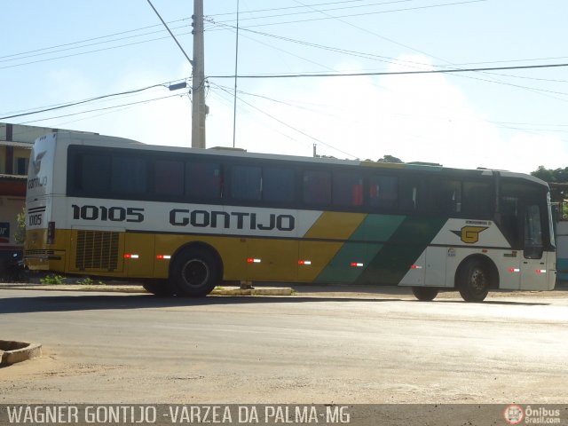Empresa Gontijo de Transportes 10105 na cidade de Várzea da Palma, Minas Gerais, Brasil, por Wagner Gontijo Várzea da Palma-mg. Número da foto: #408794.
