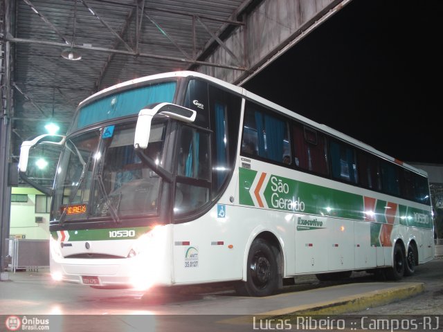 Cia. São Geraldo de Viação 10530 na cidade de Campos dos Goytacazes, Rio de Janeiro, Brasil, por Lucas  Ribeiro. Número da foto: #410470.