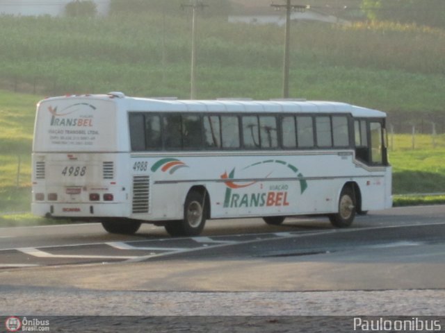 Viação Transbel Transportes 4988 na cidade de Pirassununga, São Paulo, Brasil, por Paulo Camillo Mendes Maria. Número da foto: #410406.