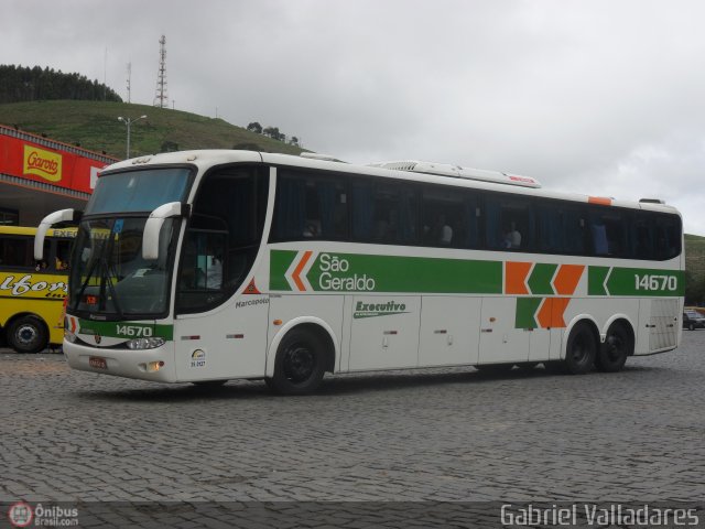 Cia. São Geraldo de Viação 14670 na cidade de Manhuaçu, Minas Gerais, Brasil, por Gabriel Valladares. Número da foto: #409837.