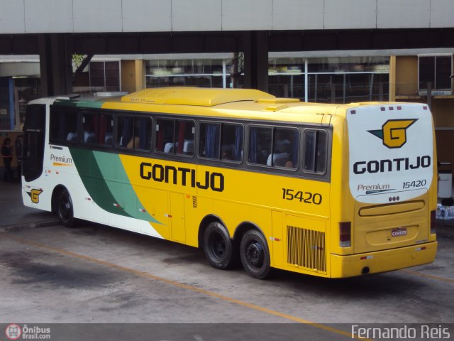 Empresa Gontijo de Transportes 15420 na cidade de Ribeirão Preto, São Paulo, Brasil, por Fernando Reis. Número da foto: #410894.