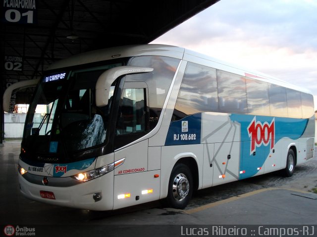 Auto Viação 1001 RJ 108.682 na cidade de Campos dos Goytacazes, Rio de Janeiro, Brasil, por Lucas  Ribeiro. Número da foto: #411235.