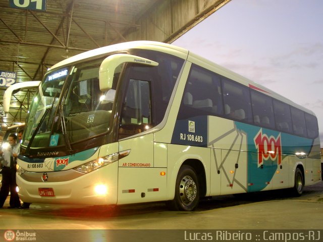 Auto Viação 1001 RJ 108.683 na cidade de Campos dos Goytacazes, Rio de Janeiro, Brasil, por Lucas  Ribeiro. Número da foto: #411246.