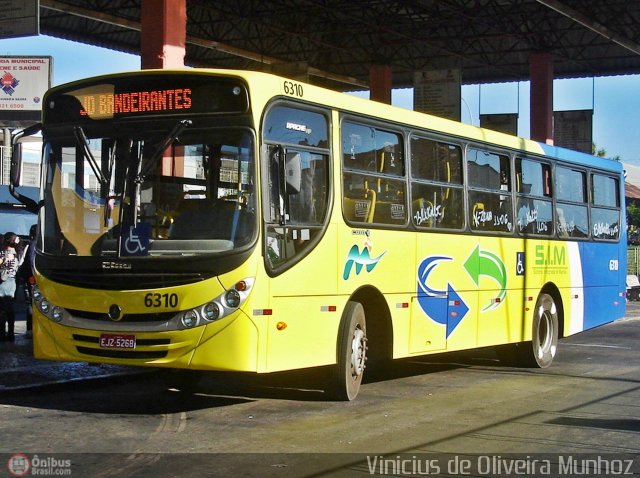 Empresa Circular de Marília 6310 na cidade de Marília, São Paulo, Brasil, por Vinicius de Oliveira Munhoz. Número da foto: #438083.
