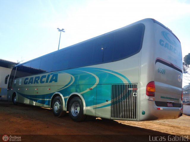 Viação Garcia 6509 na cidade de Telêmaco Borba, Paraná, Brasil, por Lucas Gabriel. Número da foto: #437723.