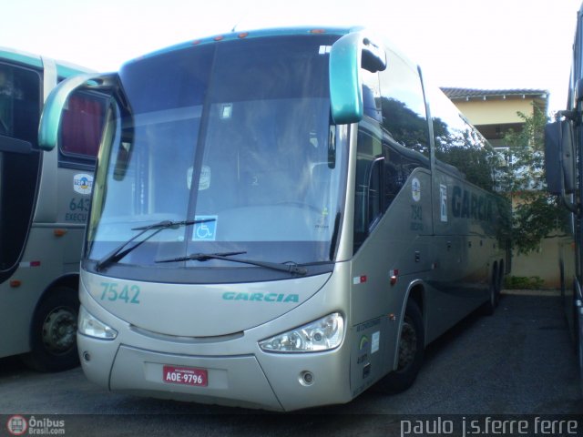 Viação Garcia 7542 na cidade de Paranacity, Paraná, Brasil, por Paulo J. S. Ferre. Número da foto: #447968.