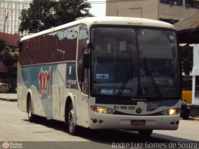 Auto Viação 1001 RJ 108.582 na cidade de Rio de Janeiro, Rio de Janeiro, Brasil, por André Luiz Gomes de Souza. ID da foto: 448734.